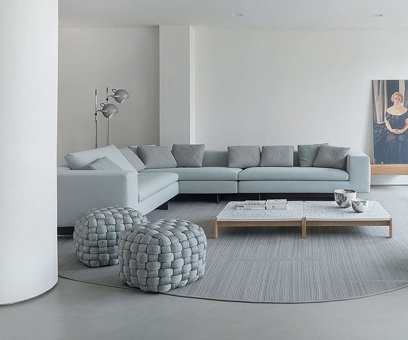 High-end Tobit Outdoor Pouf by Paola Lenti for Outdoor Comfort Casa Design Group