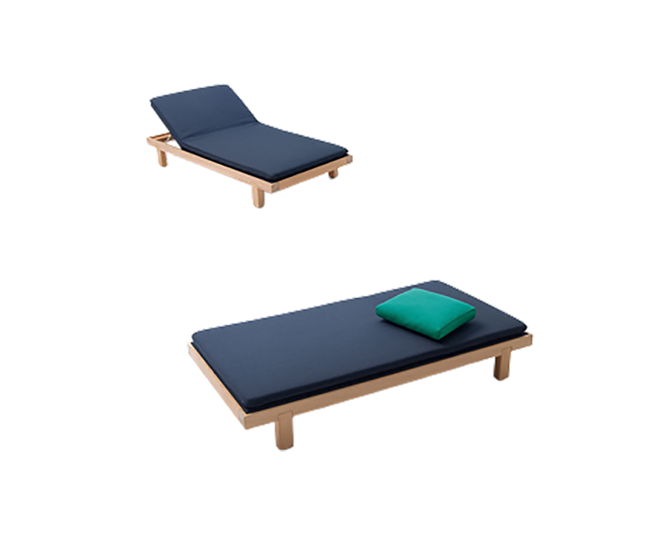 Comfortable Toku Outdoor Sun Bed by Paola Lenti for Ultimate Comfort Casa Design Group