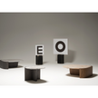 Trampolino Coffee Table with Marble Top and Stained Ash Wood Base by Tacchini | Casa Design Group