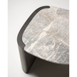 Trampolino Coffee Table with Marble Top and Stained Ash Wood Base by Tacchini | Casa Design Group