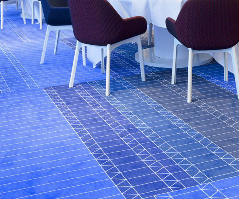 Zigzag Blue Broadloom  Moooi