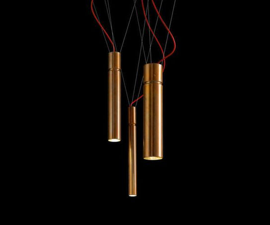 High End Tubular Light Pendant by Henge Casa Design Group