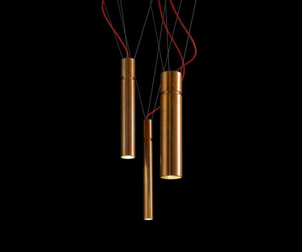 High End Tubular Light Pendant by Henge Casa Design Group