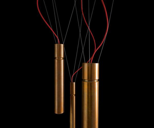 High End Tubular Light Pendant by Henge Casa Design Group