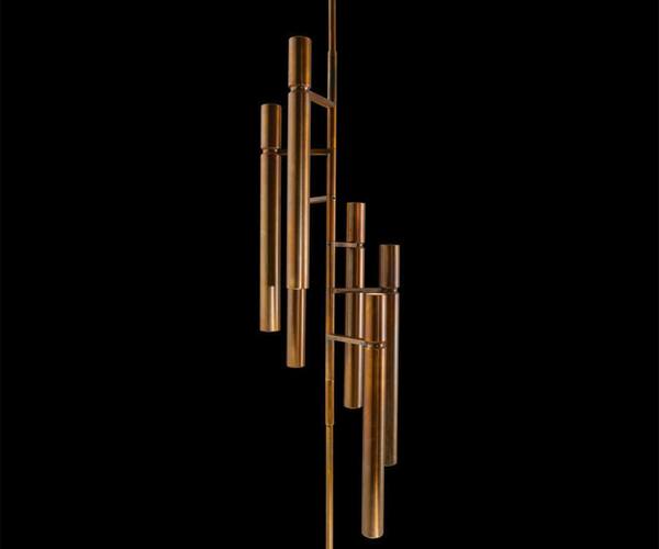 High End Tubular Light Pendant by Henge Casa Design Group
