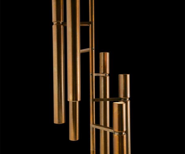 High End Tubular Light Pendant by Henge Casa Design Group