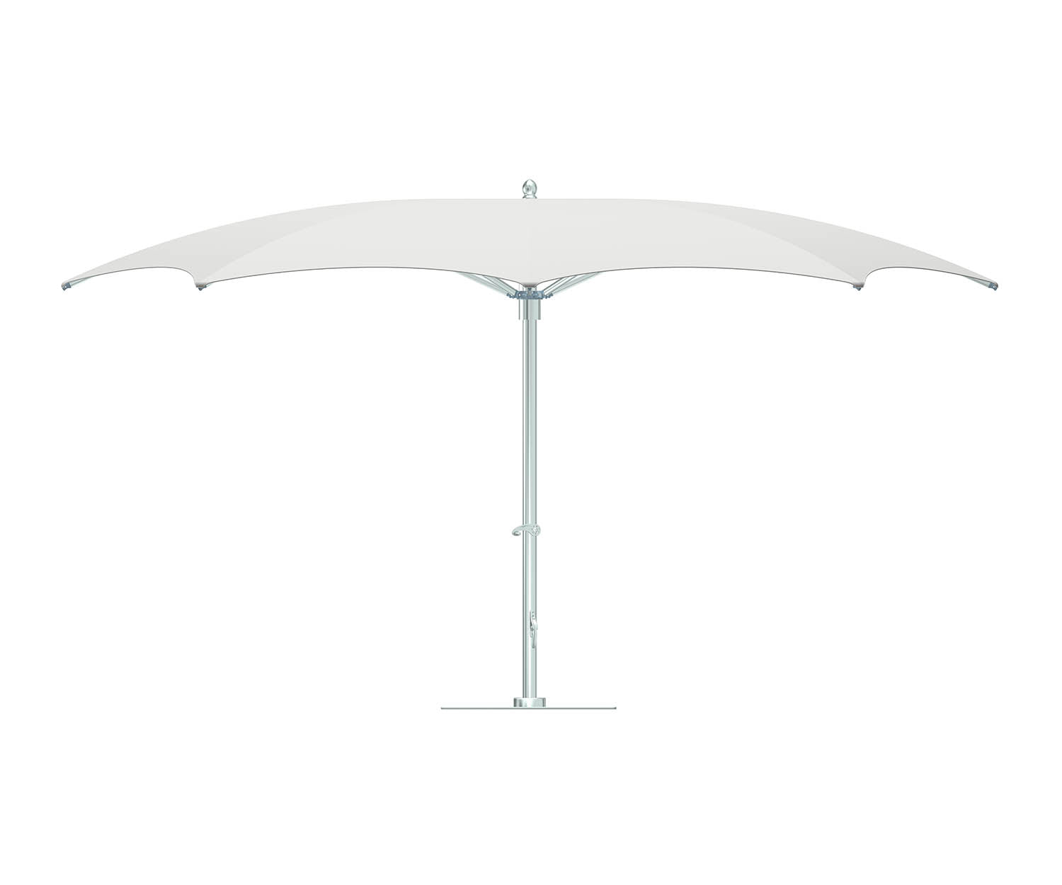 Modern curved marine-grade umbrella by Tuuci Ocean Master Max | Casa Design Group