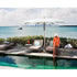 Modern curved marine-grade umbrella by Tuuci Ocean Master Max | Casa Design Group