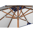 Marine-grade teak umbrella by Tuuci Ocean Master Max Nautical Teak Casa Design Group