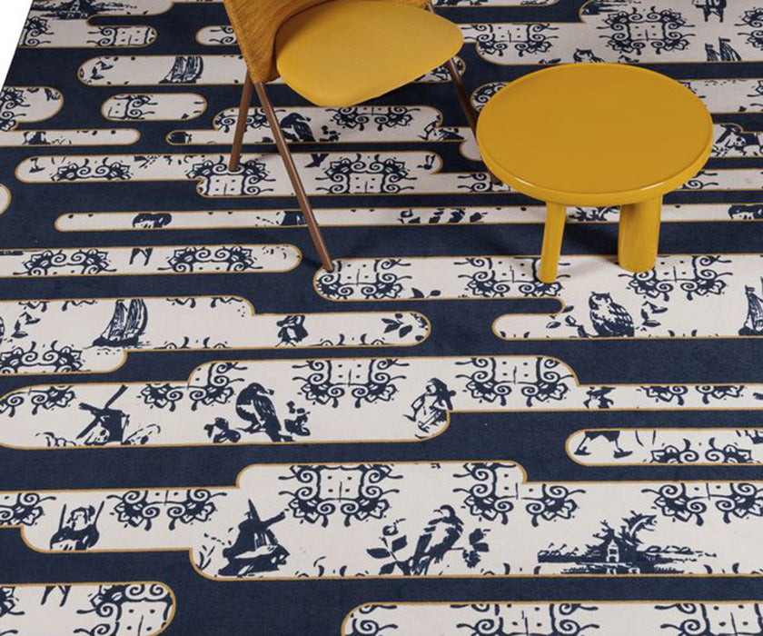 Dutch Sky Blue Rug Moooi 