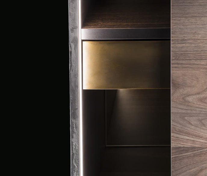 High End Upper Side Cabinet by Henge Casa Design Group