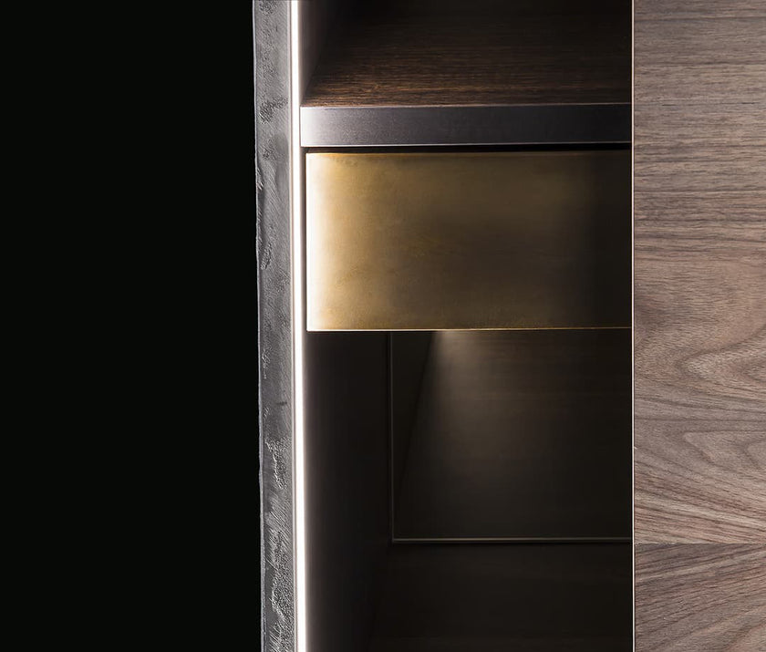 High End Upper Side Cabinet by Henge Casa Design Group