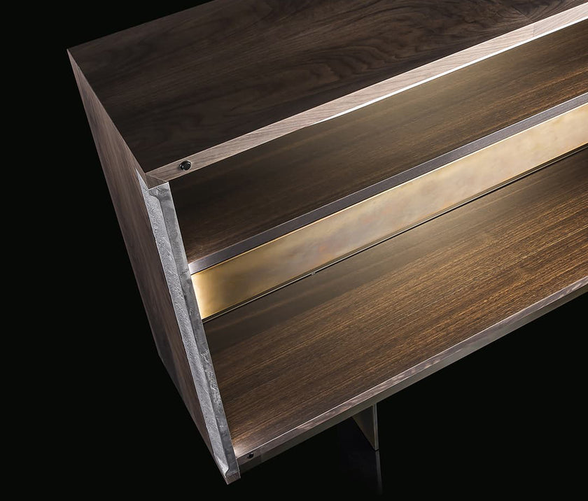High End Upper Side Cabinet by Henge Casa Design Group