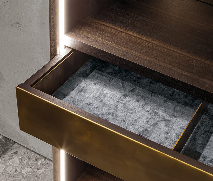 High End Upper Side Cabinet by Henge Casa Design Group