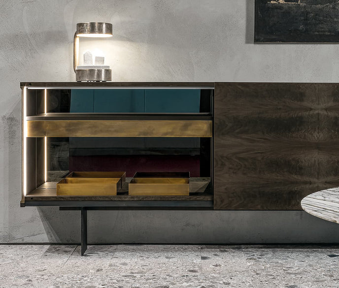 High End Upper Side Cabinet by Henge Casa Design Group