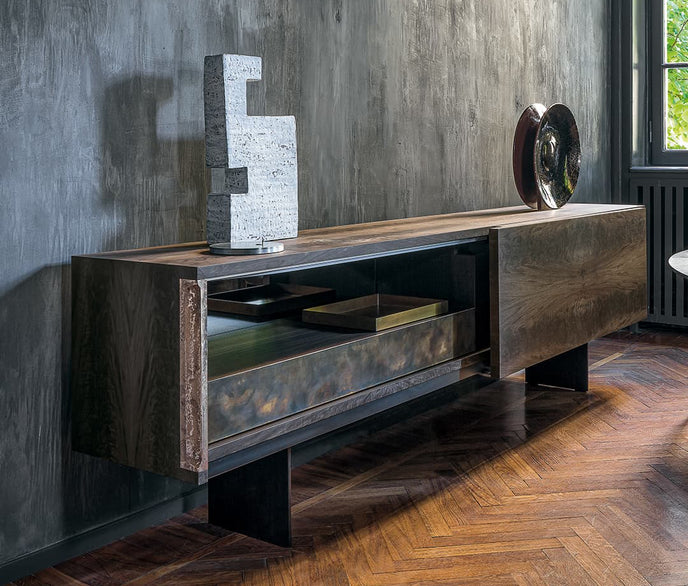 High End Upper Side Cabinet by Henge Casa Design Group