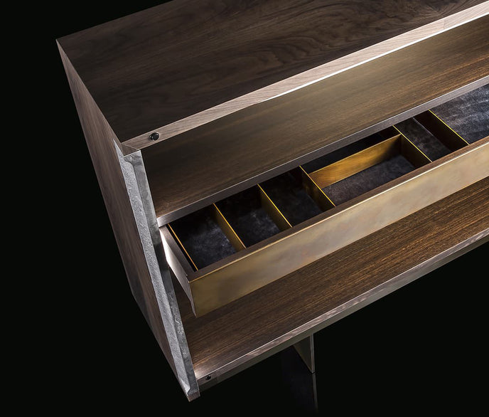 High End Upper Side Cabinet by Henge Casa Design Group