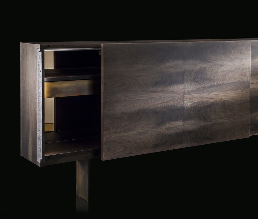 High End Upper Side Cabinet by Henge Casa Design Group