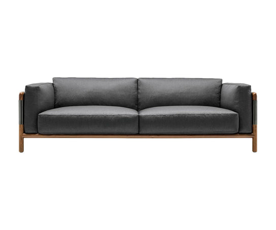 Urban Sofa by Giorgetti featuring Canaletto walnut construction, goose-down cushions, and contemporary Italian design | Casa Design Group