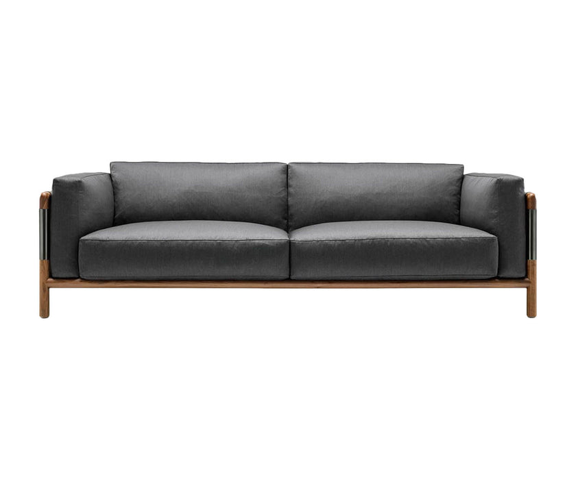 Urban Sofa by Giorgetti featuring Canaletto walnut construction, goose-down cushions, and contemporary Italian design | Casa Design Group