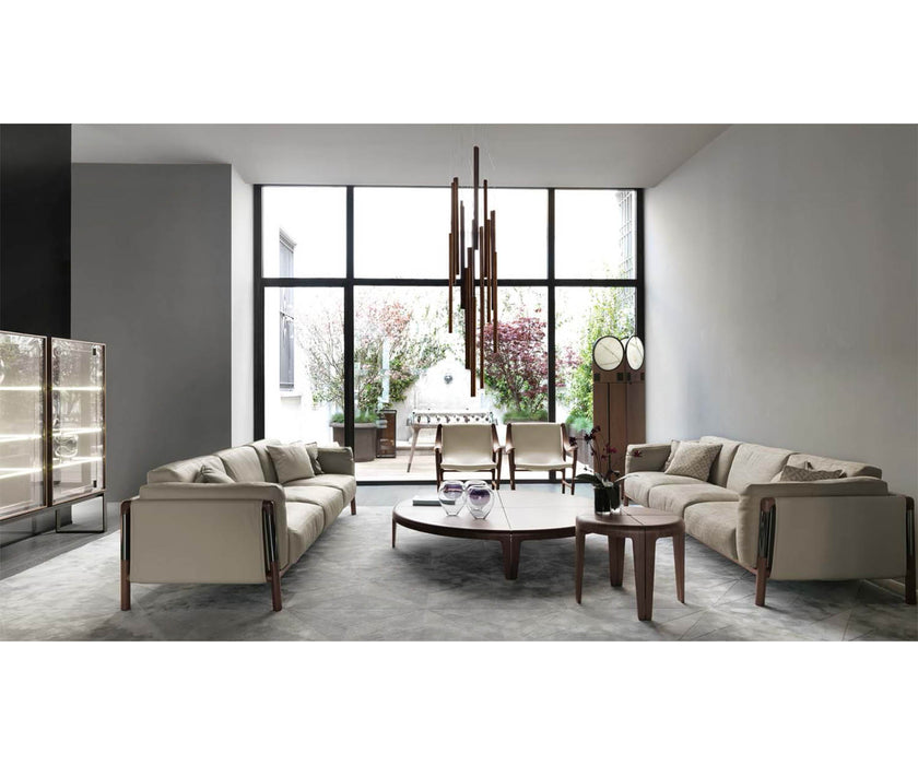 Urban Sofa by Giorgetti featuring Canaletto walnut construction, goose-down cushions, and contemporary Italian design | Casa Design Group
