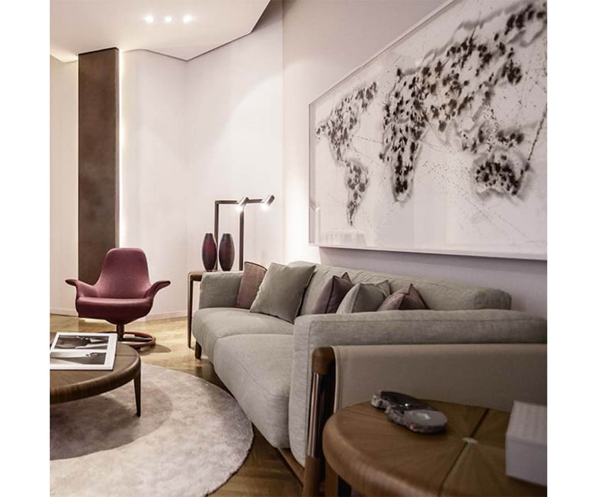 Urban Sofa by Giorgetti featuring Canaletto walnut construction, goose-down cushions, and contemporary Italian design | Casa Design Group