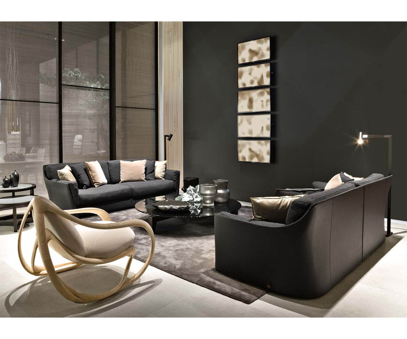 Vittoria Sofa by Giorgetti featuring a high-back design, goose-down cushions, and customizable Italian upholstery | Casa Design Group