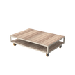 Vineyard Rectasngular Coffee Table With Wheels | Vondom
