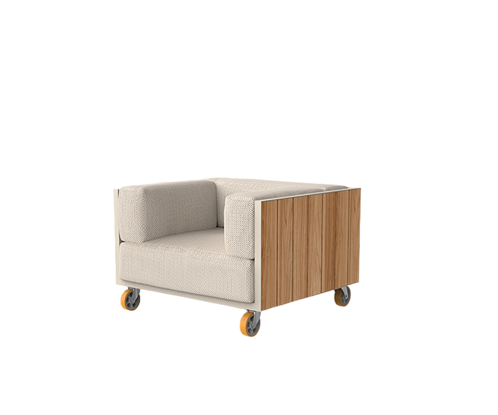 Vineyard Lounge Chair With Wheels | Vondom 
