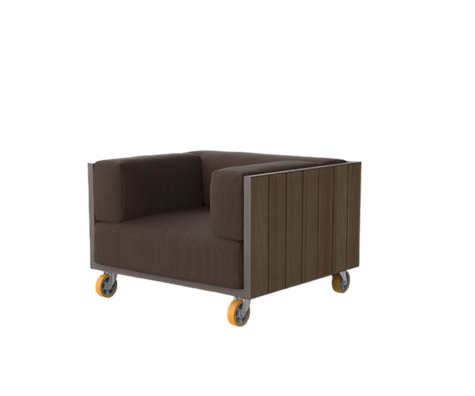 Vineyard Lounge Chair With Wheels | Vondom 