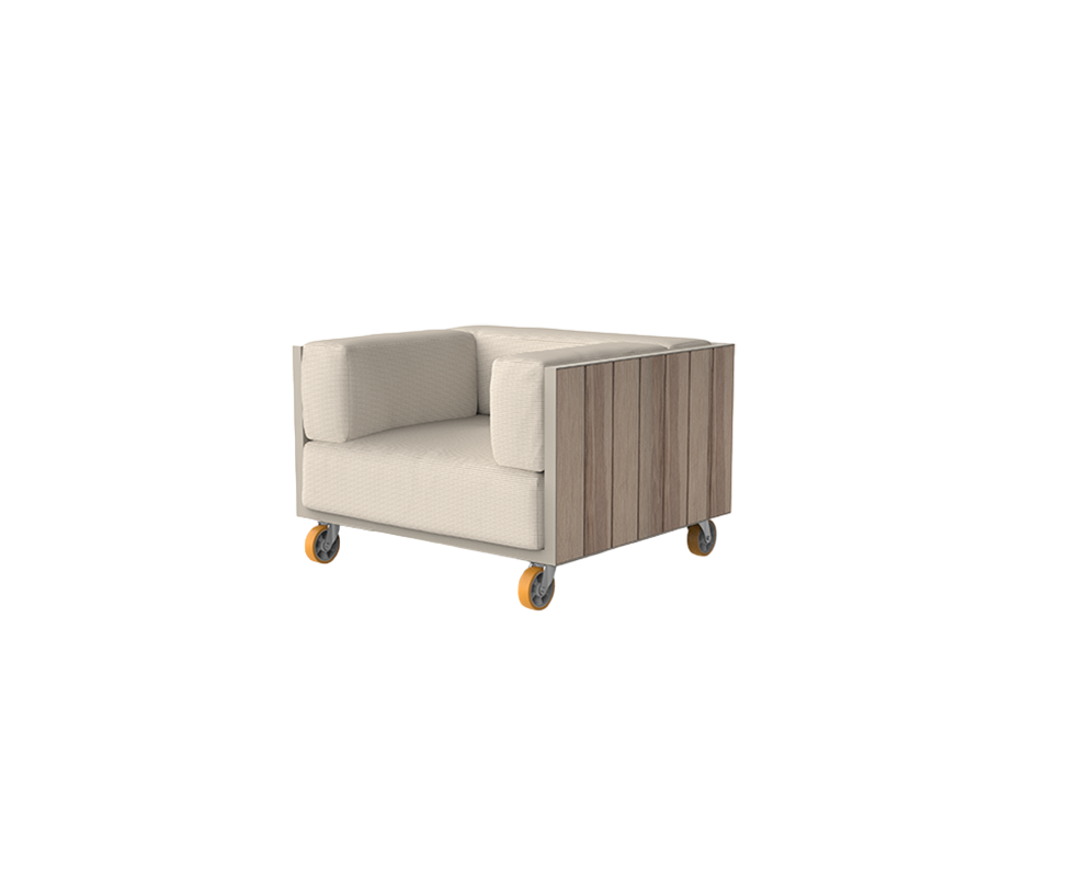 Vineyard Lounge Chair With Wheels | Vondom 