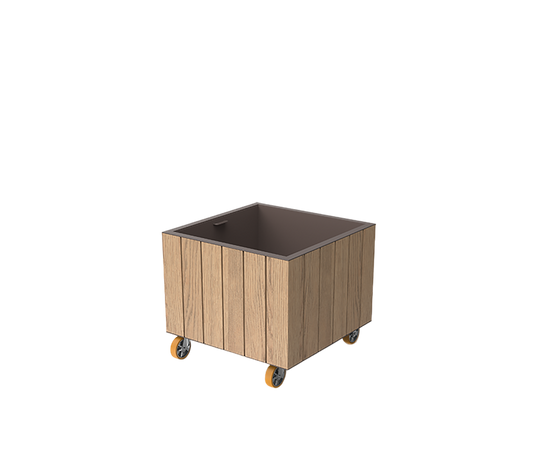 Vineyard Square Planter With Wheels | Vondom