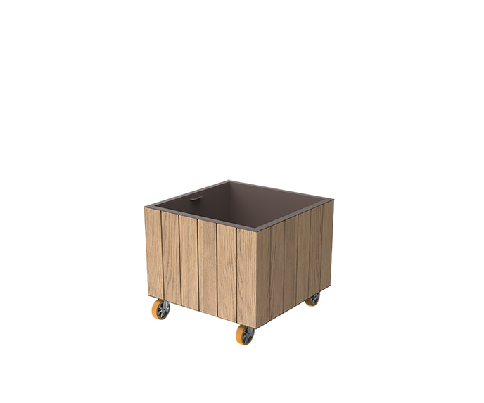 Vineyard Square Planter With Wheels | Vondom