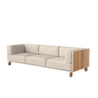 Vineyard 3 Seater Sofa With Wheels | Vondom