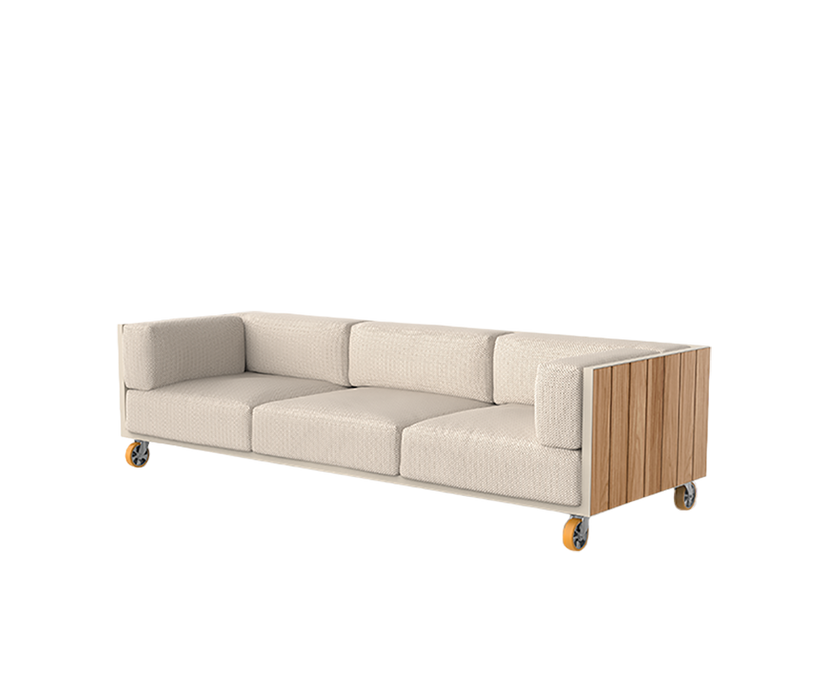 Vineyard 3 Seater Sofa With Wheels | Vondom