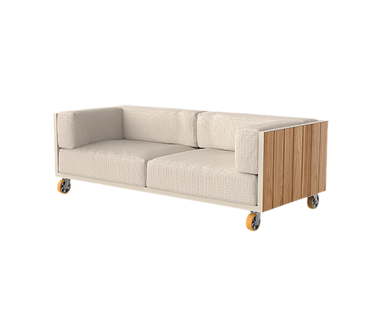 Vineyard 2 Seater Sofa With Wheel | Vondom