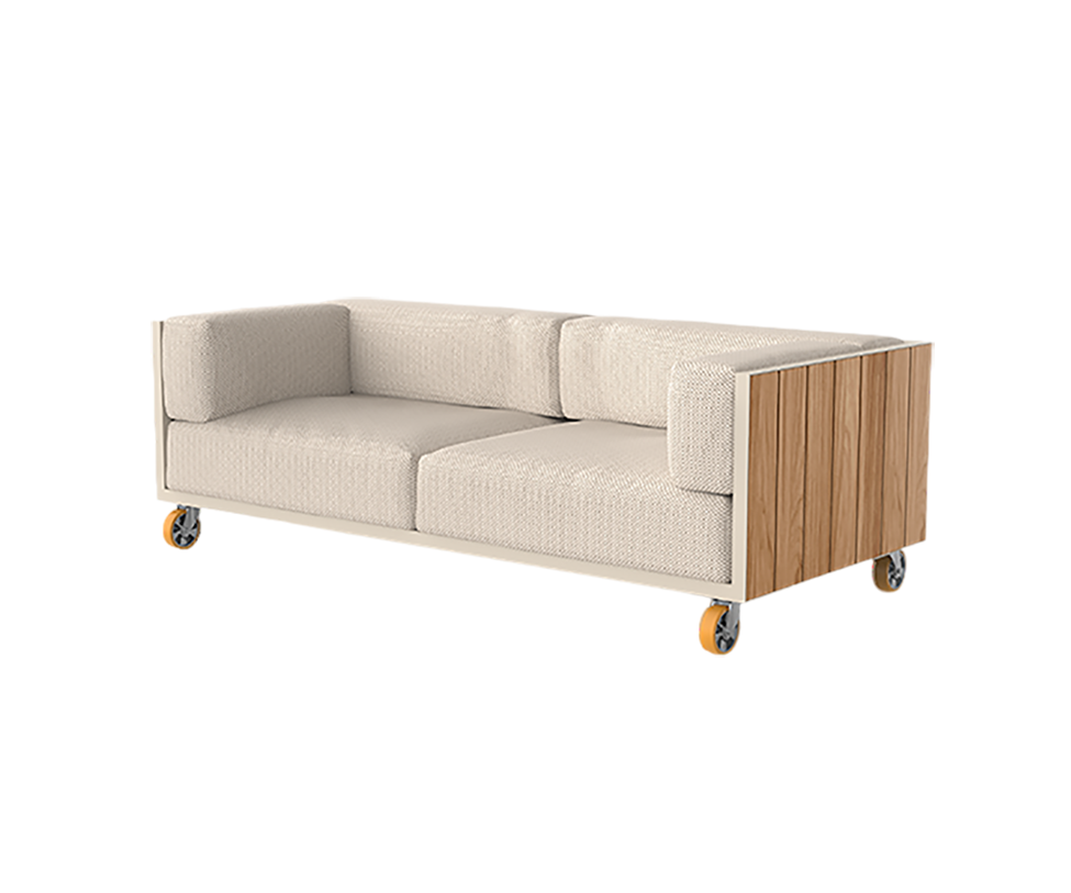 Vineyard 2 Seater Sofa With Wheel | Vondom