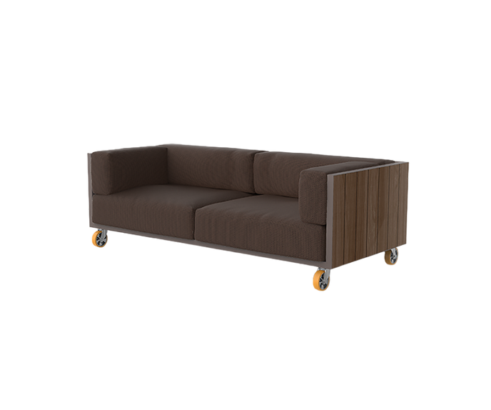 Vineyard 2 Seater Sofa With Wheel | Vondom