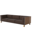 Vineyard 3 Seater Sofa With Wheels | Vondom