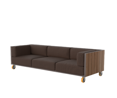 Vineyard 3 Seater Sofa With Wheels | Vondom
