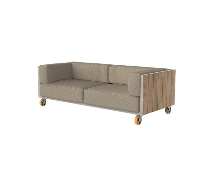 Vineyard 2 Seater Sofa With Wheel | Vondom
