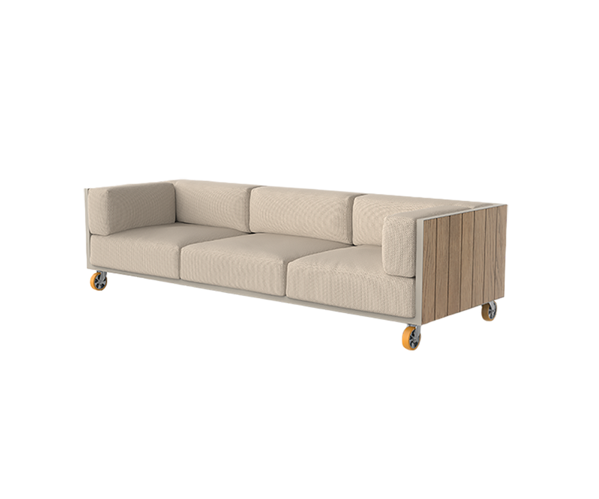 Vineyard 3 Seater Sofa With Wheels | Vondom