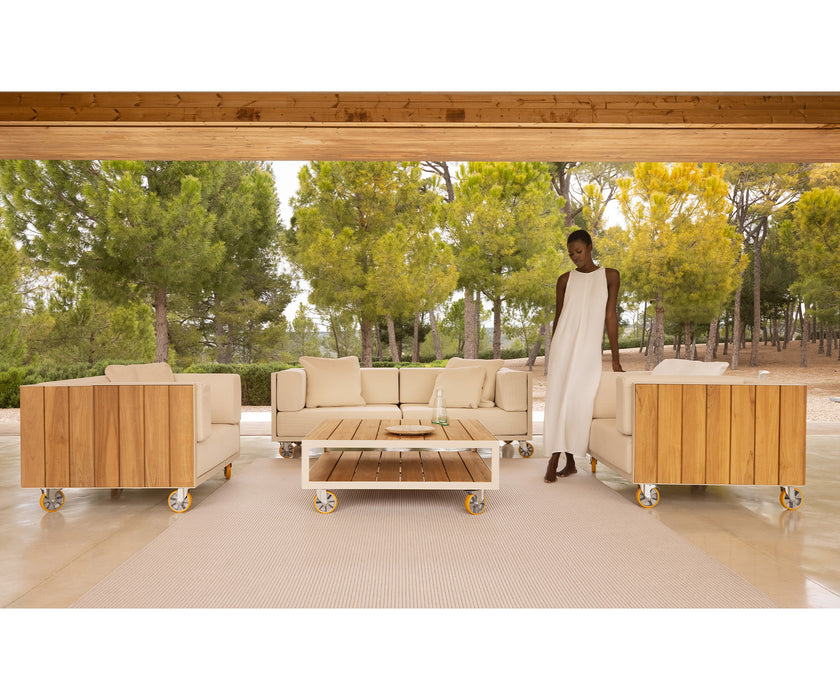 Vineyard 2 Seater Sofa With Wheel | Vondom