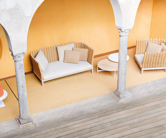Luxury Wabi Outdoor Sofa by Paola Lenti for Modern Outdoor Living Casa Design Group