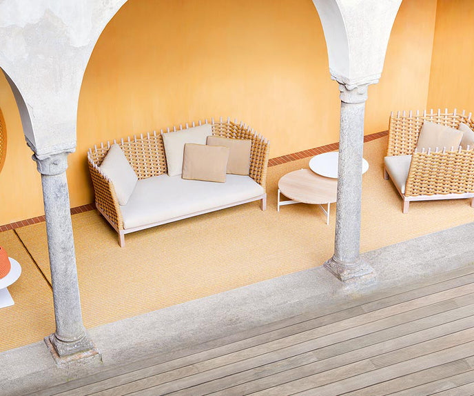 Luxury Wabi Outdoor Sofa by Paola Lenti for Modern Outdoor Living Casa Design Group