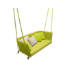 Luxury Wabi Outdoor Suspended Seat by Paola Lenti  with Natural WoodCasa Design Group