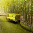 Luxury Wabi Outdoor Suspended Seat by Paola Lenti  with Natural WoodCasa Design Group