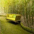 Luxury Wabi Outdoor Suspended Seat by Paola Lenti  with Natural WoodCasa Design Group