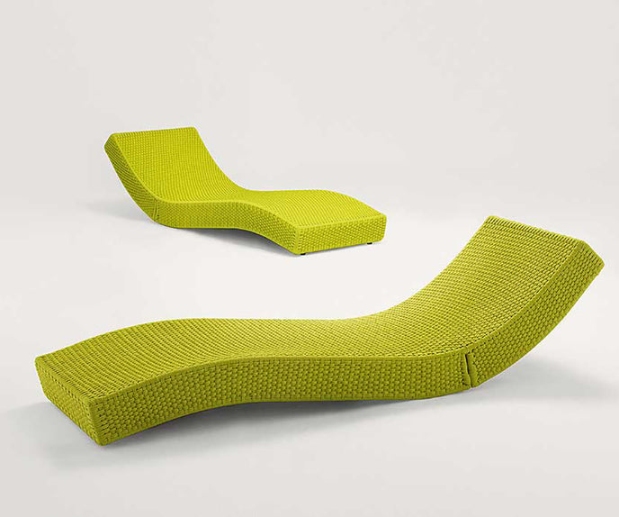 Luxury Wave Outdoor Chaise Lounge by Paola Lenti for Ultimate Comfort Casa Design Group