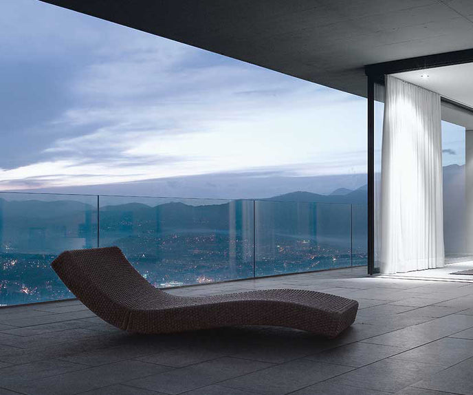 Luxury Wave Outdoor Chaise Lounge by Paola Lenti for Ultimate Comfort Casa Design Group